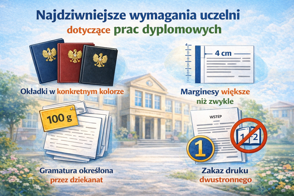 najdziwniejsze wymagania uczelni dotyczace prac dyplomowych