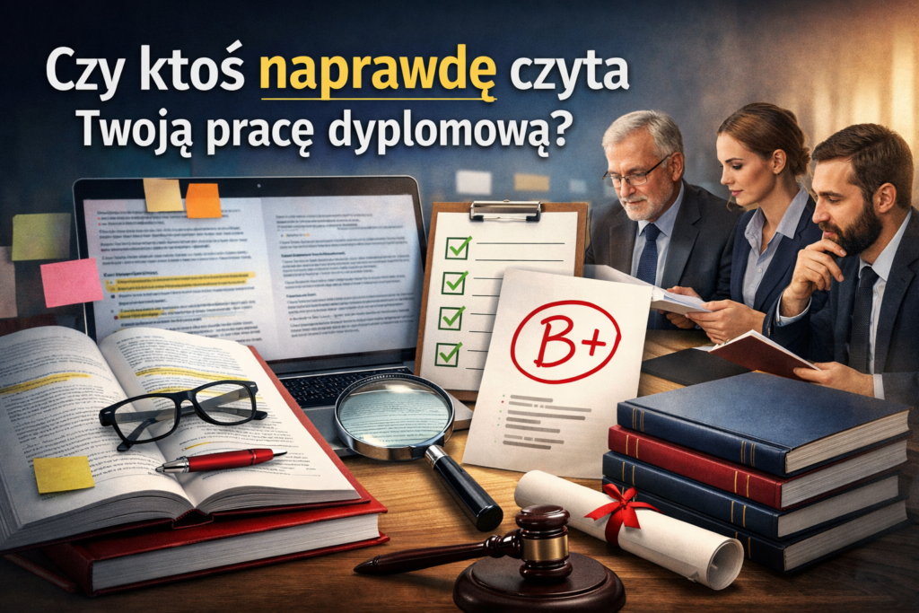 czytanie i poprawa pracy dyplomowej