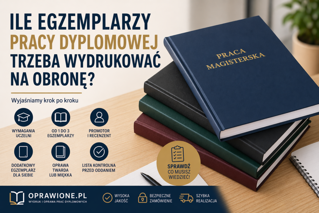 4 oprawione prace magisterskie
