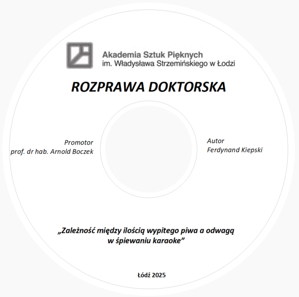 plyta cd rozprawa doktorska